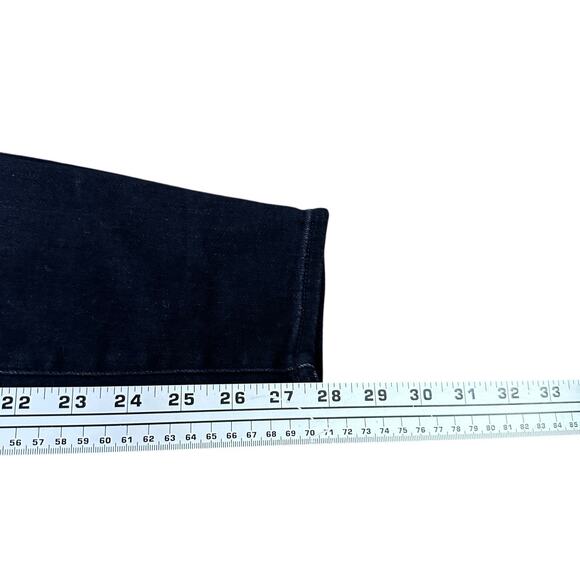 Mother High Waisted Looker Ankle Jeans Womens 27 Black Encounters at Night Denim - Picture 12 of 12